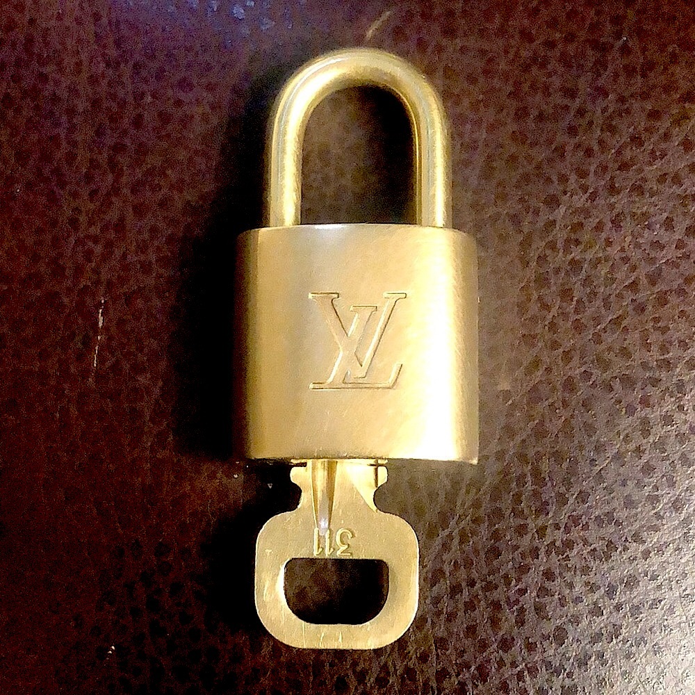 Louis Vuitton LV Gold Padlock Lock & Key 311